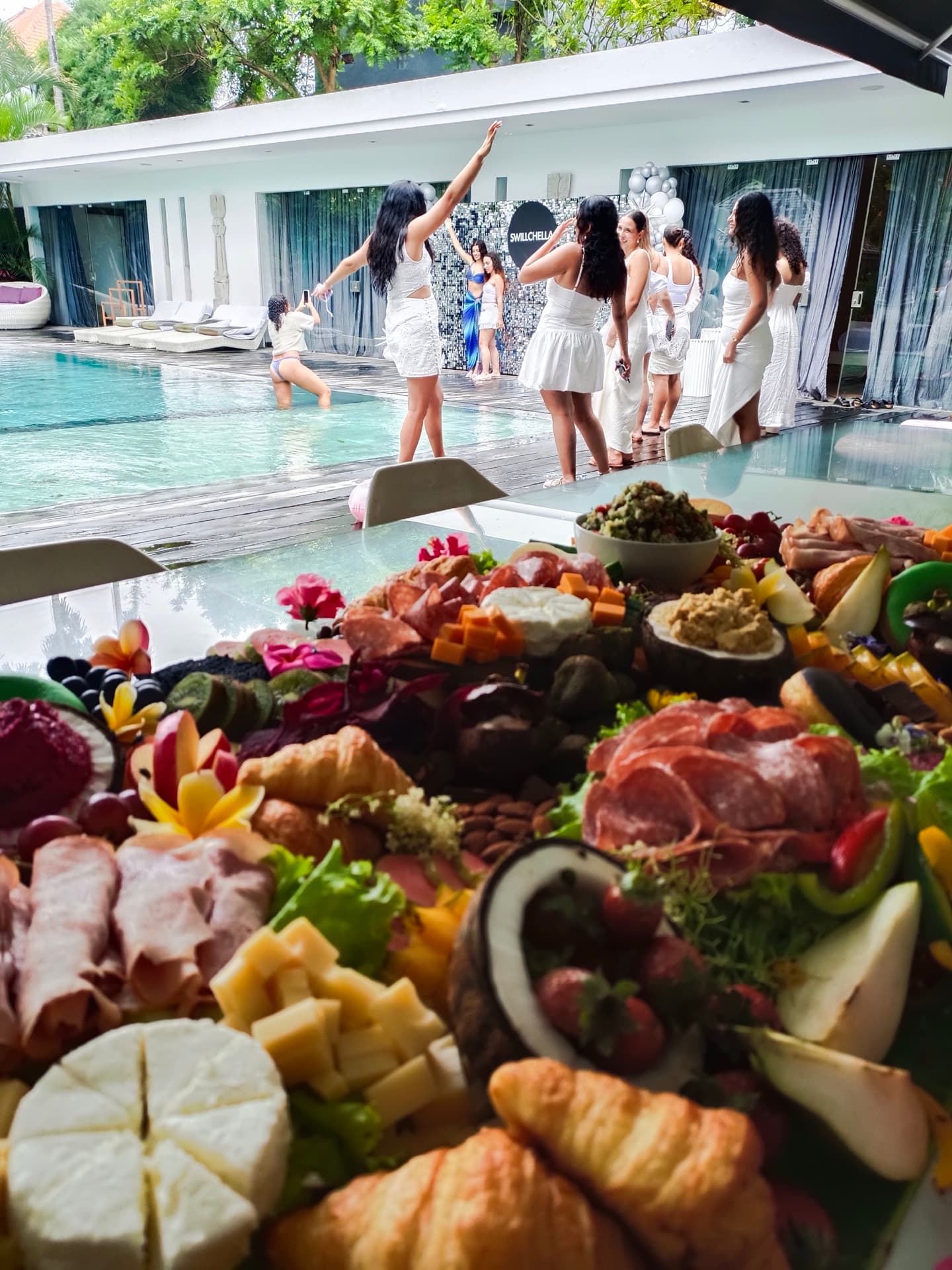 Vibrant and energetic hens party celebration in Bali